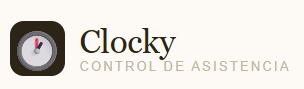 Logo de Clocky, app web de control de asistencia de Arekkusu Studio